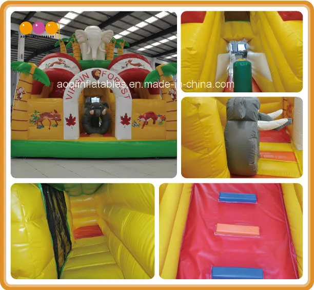 Inflatable Fun City with Slide/Obstacle/Jumping Castles (AQ1360)