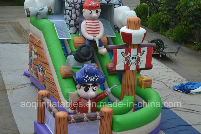 Inflatable Pirate Boat Slide (AQ01409)