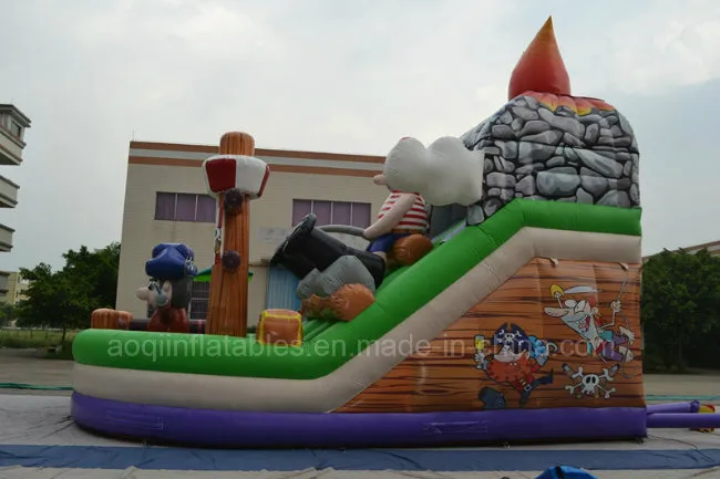 Inflatable Pirate Boat Slide (AQ01409)