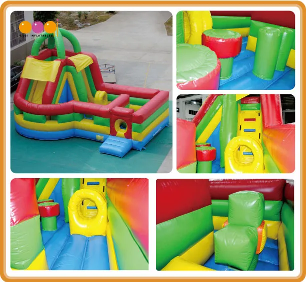 Inflatable Rainbow Obstacle Course (aq1451-2)