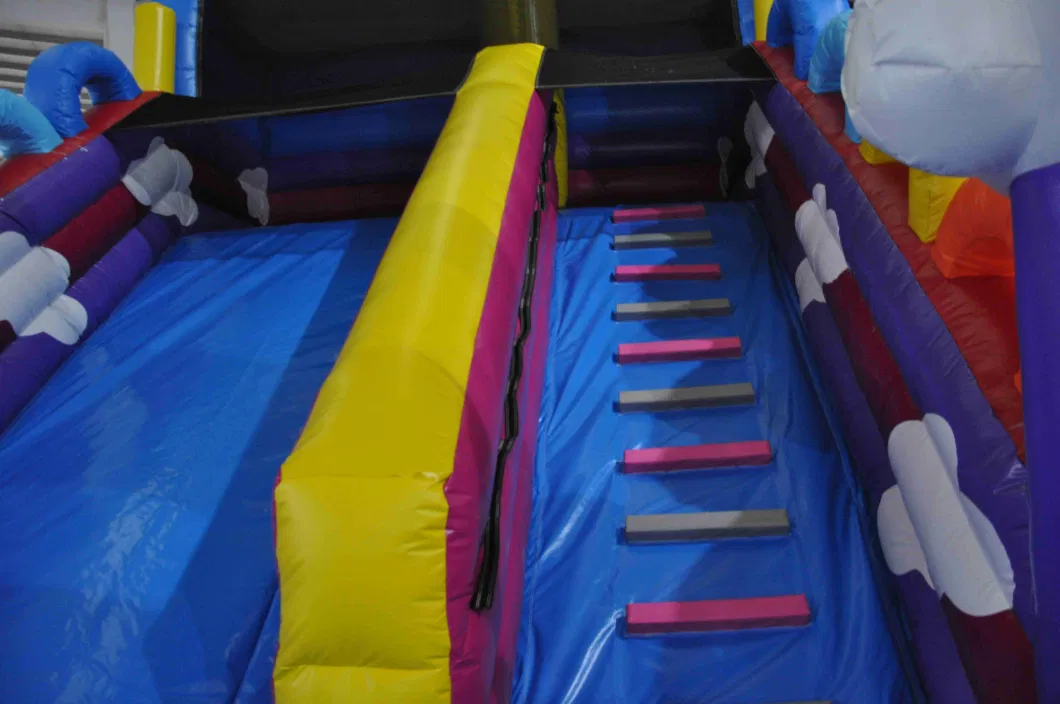 Inflatable Rainbow Slide with Bouncer (AQ01519)