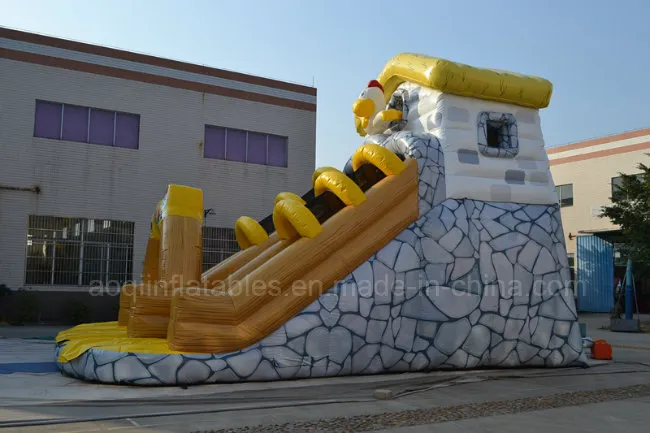 Inflatable Yellow Duck Funy Slide (aq01498)