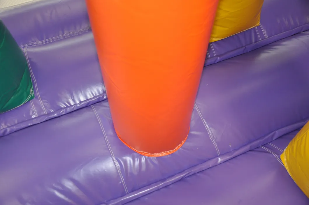 Long Colorful Inflatable Obstacle Course Inflatable Parcours (AQ01615)