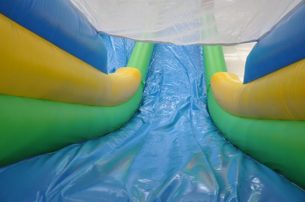 Long and High Inflatable Water Slide Game with Five Parts (AQ10140)