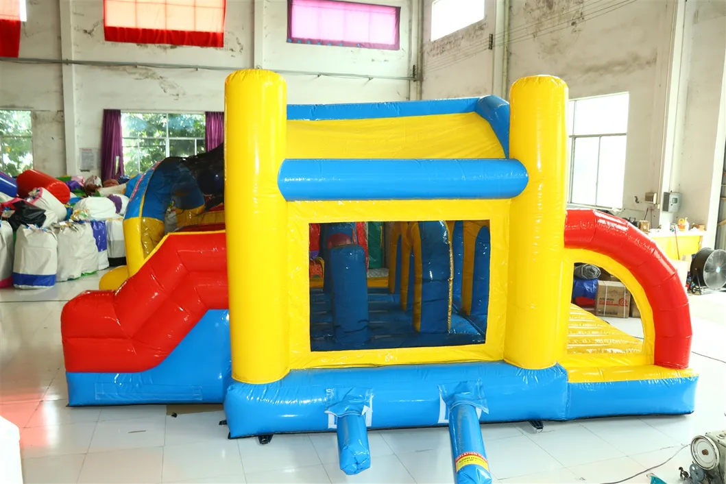 Mini Inflatable Obstacle Combo Bouncy Castle with Slide (AQ715-2)