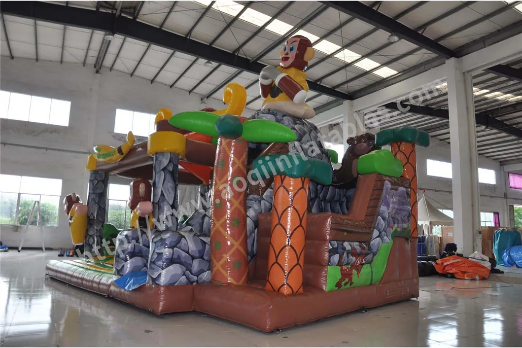 Monkey Theme Jumping Inflatable Combo for Amusement Park (AQ01804)