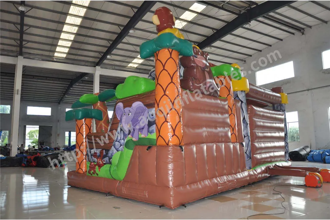 Monkey Theme Jumping Inflatable Combo for Amusement Park (AQ01804)