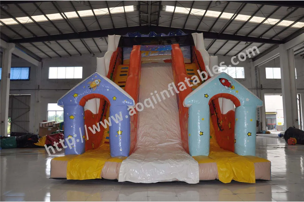 Most Popular Cosmic Theme Inflatable Dry Slide (AQ137)