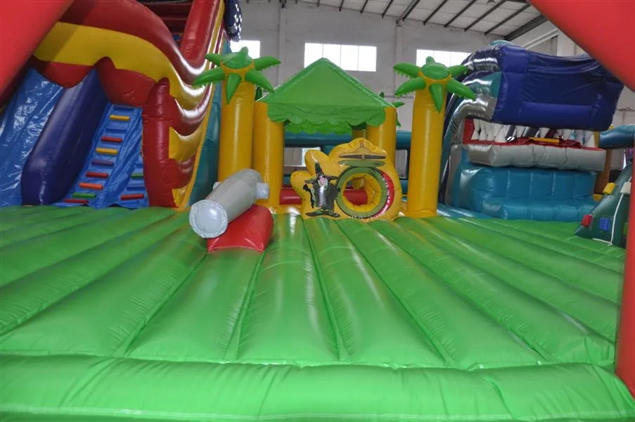 New Design Pirater Fun City Inflatable Bouncer Slide (AQ13197)