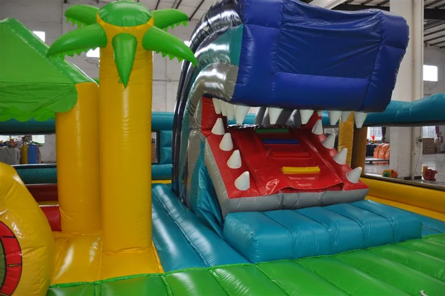 New Design Pirater Fun City Inflatable Bouncer Slide (AQ13197)