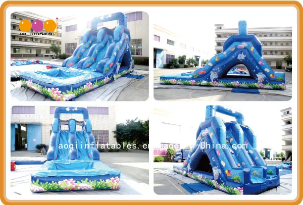 Ocean Fish Inflatable Water Slide (aq1078)