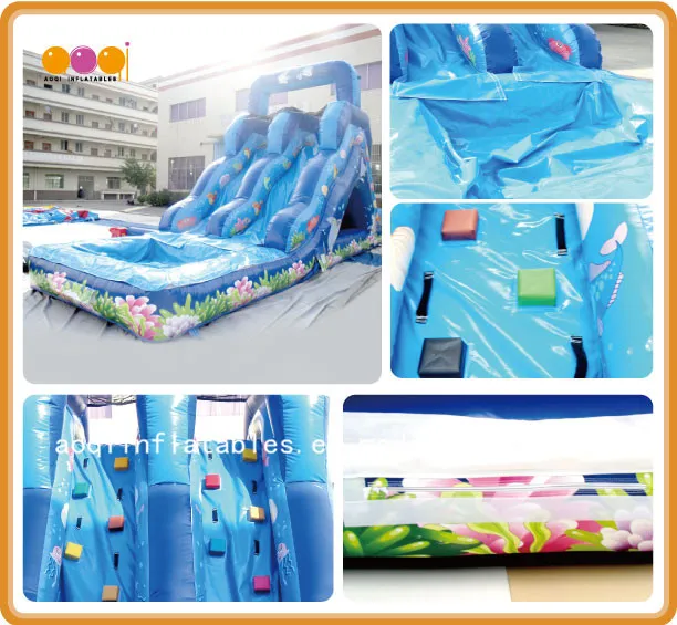 Ocean Fish Inflatable Water Slide (aq1078)