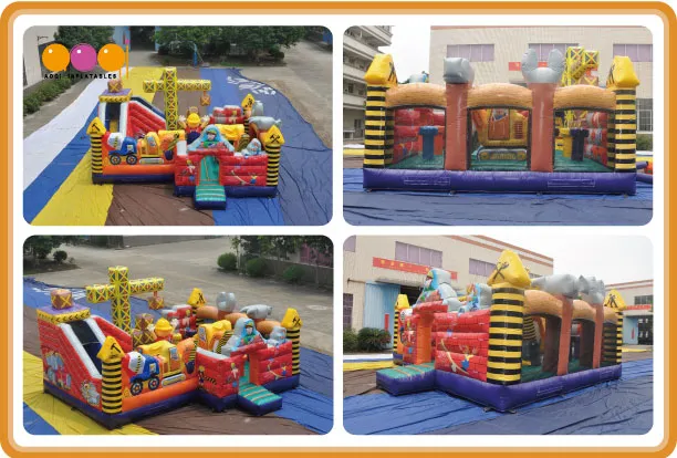 Outdoor Playground Giant Crane Theme Inflatable Fun City for Kids Toy (AQ01303)