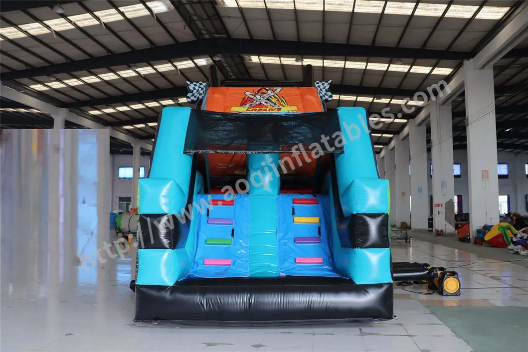 PVC Inflatable Obstacle Course Sports Car Race Obstacle Course Challenge (AQ01876-4)