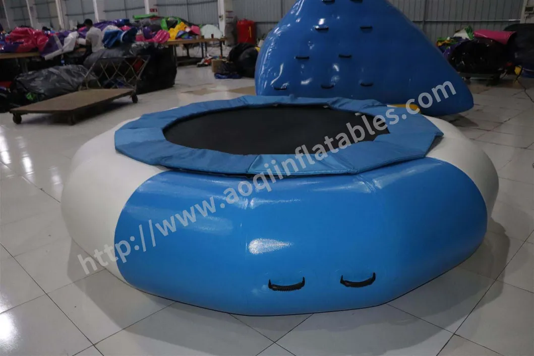 PVC Tarpaulin Floating Water Inflatable Bungee Trampoline for Sale (AQ3409)