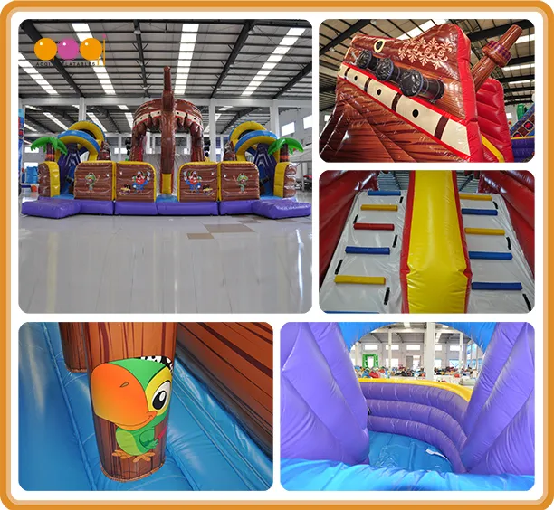 Pirate Boat Theme Inflatable Play Centre (AQ13235)