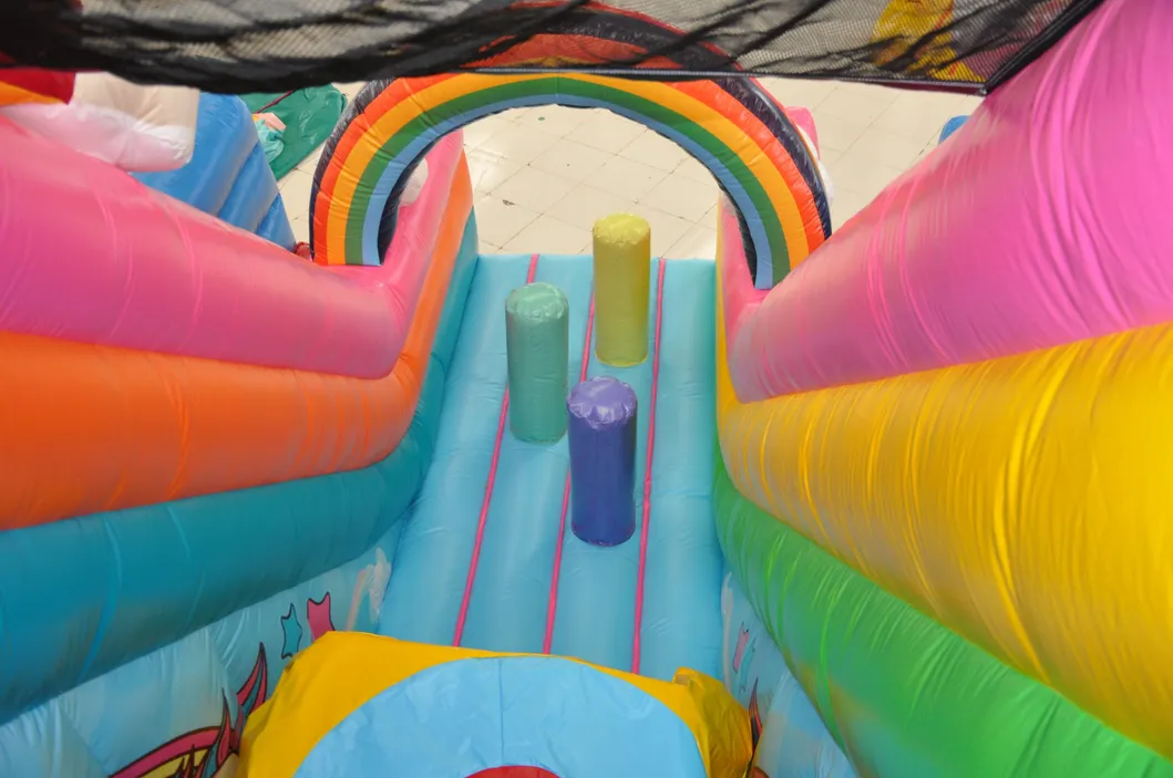 Rainbow Unicorn Inflatable Slide for Kid (AQ01860)