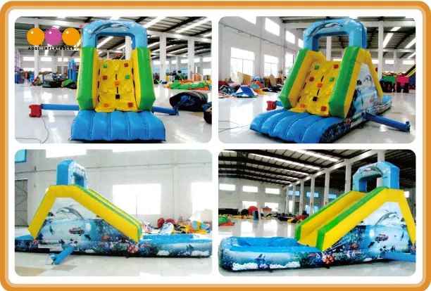 Sea World Inflatable Water Slide and Water Pool (AQ1080)