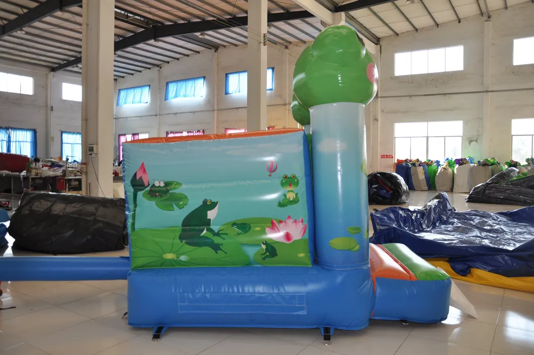 Small Jump Inflatable Frog Combo Bouncer for Sale (AQ2384)