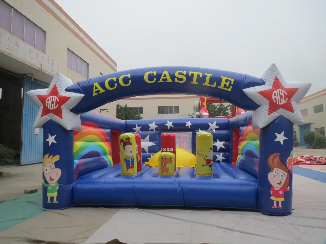 Star Theme Cartoon Castle Bouncer Inflatable Jumping Bouncer (AQ02314)