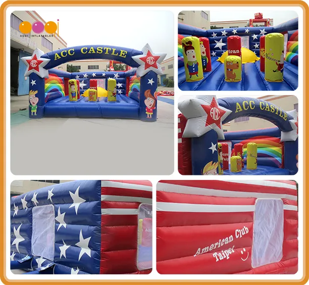 Star Theme Cartoon Castle Bouncer Inflatable Jumping Bouncer (AQ02314)