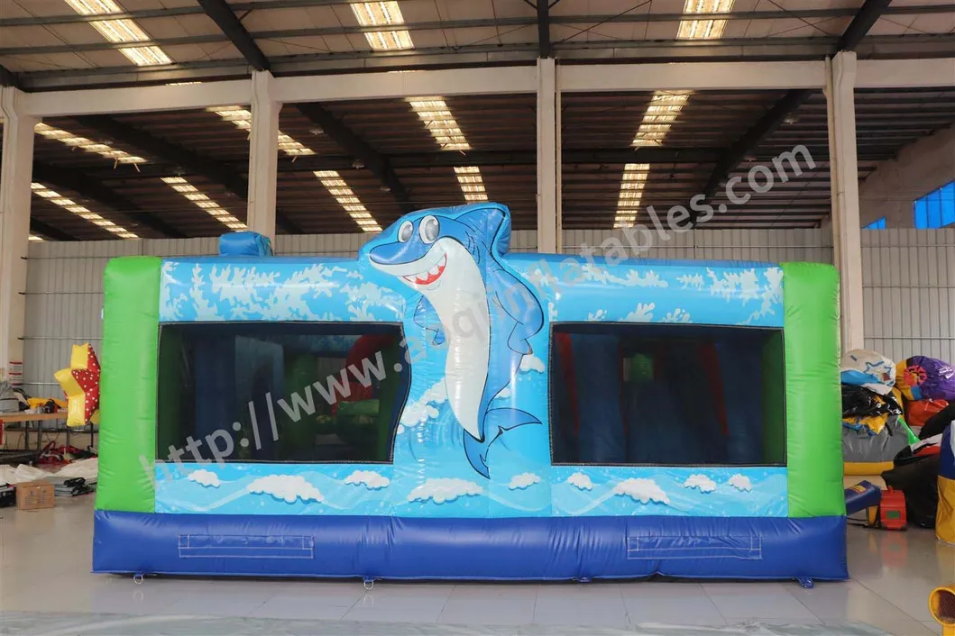 Underwater World Theme Inflatable Jumping Bouncer House with Inflatable Toys (AQ13206)