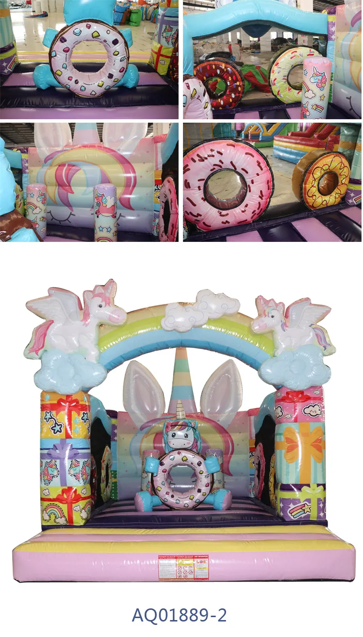 Unicorn Bounce House Inflatable Jump Bouncer (AQ01889-2)