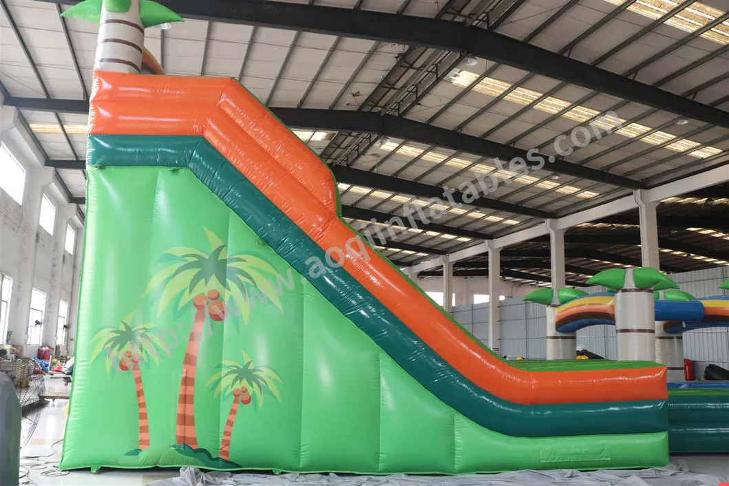 Water Park Giant Inflatable Slip and Slide Water Slide with Pool