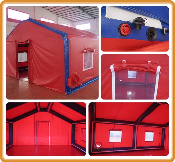 Waterproof Inflatable Medical Tent with Windows