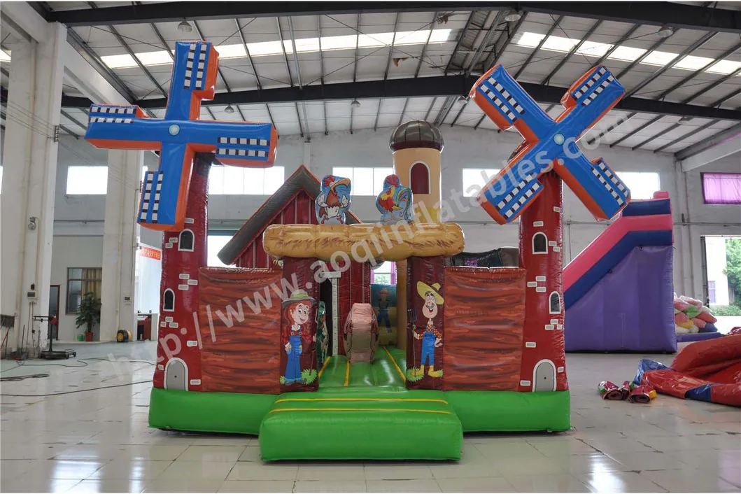 Windmill Farm Fun City Bouncer House (AQ01484)