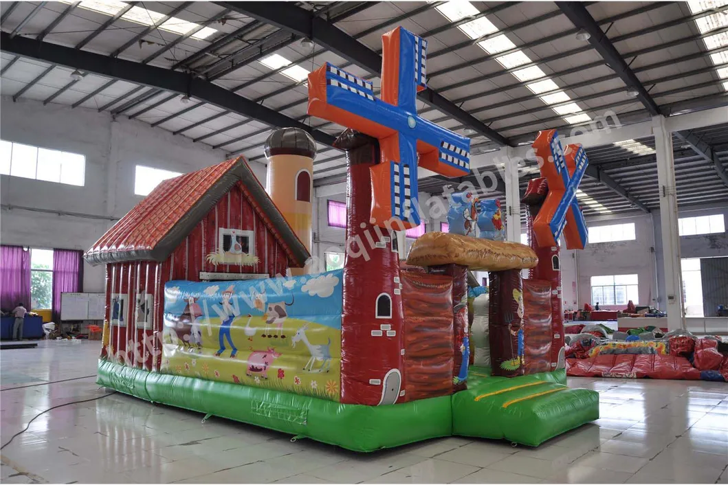 Windmill Farm Fun City Bouncer House (AQ01484)