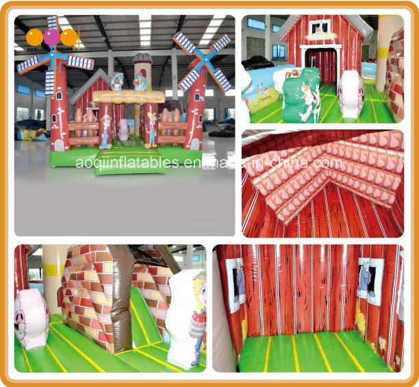 Windmill Farm Fun City Bouncer House (AQ01484)