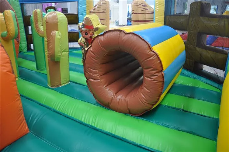 with Advanced Printing Cowboy Fun City Inflatables for Sale (AQ01267)