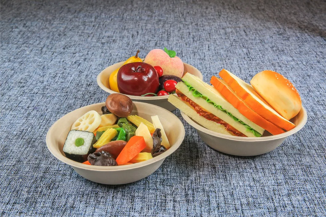 500ml Disposable Kraft Paper Salad Bowl