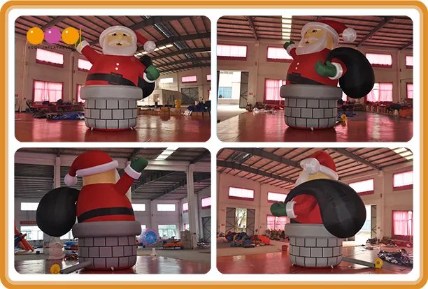 Giant Holiday Christmas Advertising Model Xmas Inflatable Santa Claus (AQ5718-1)