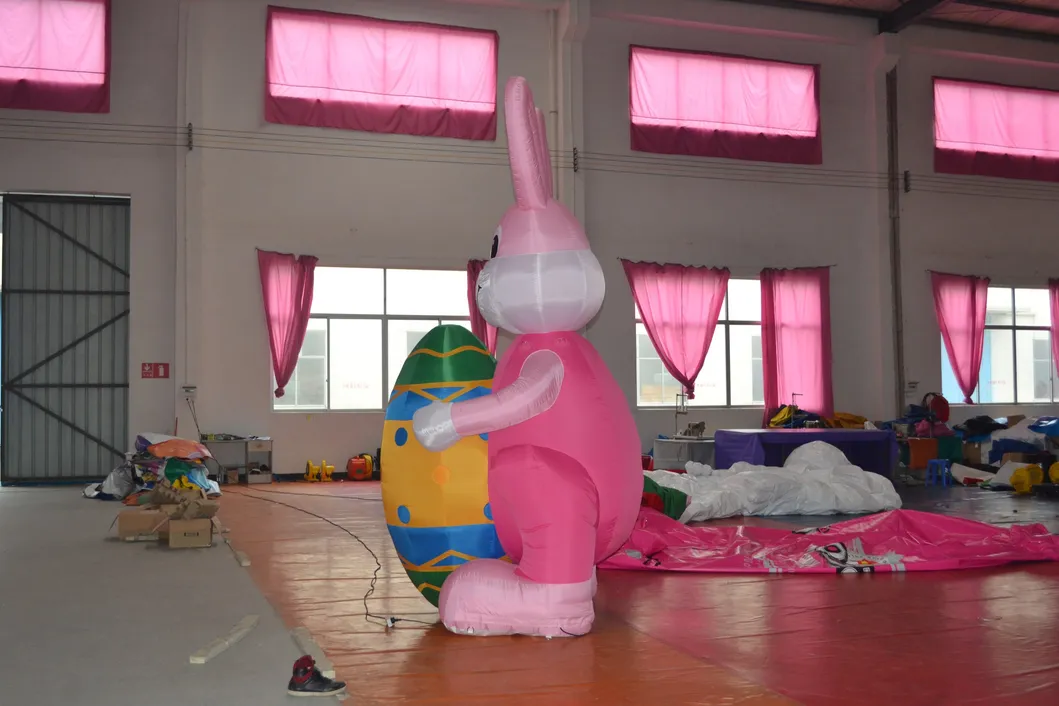 Inflatable Easter Egg and Rabbit (AQ56138)