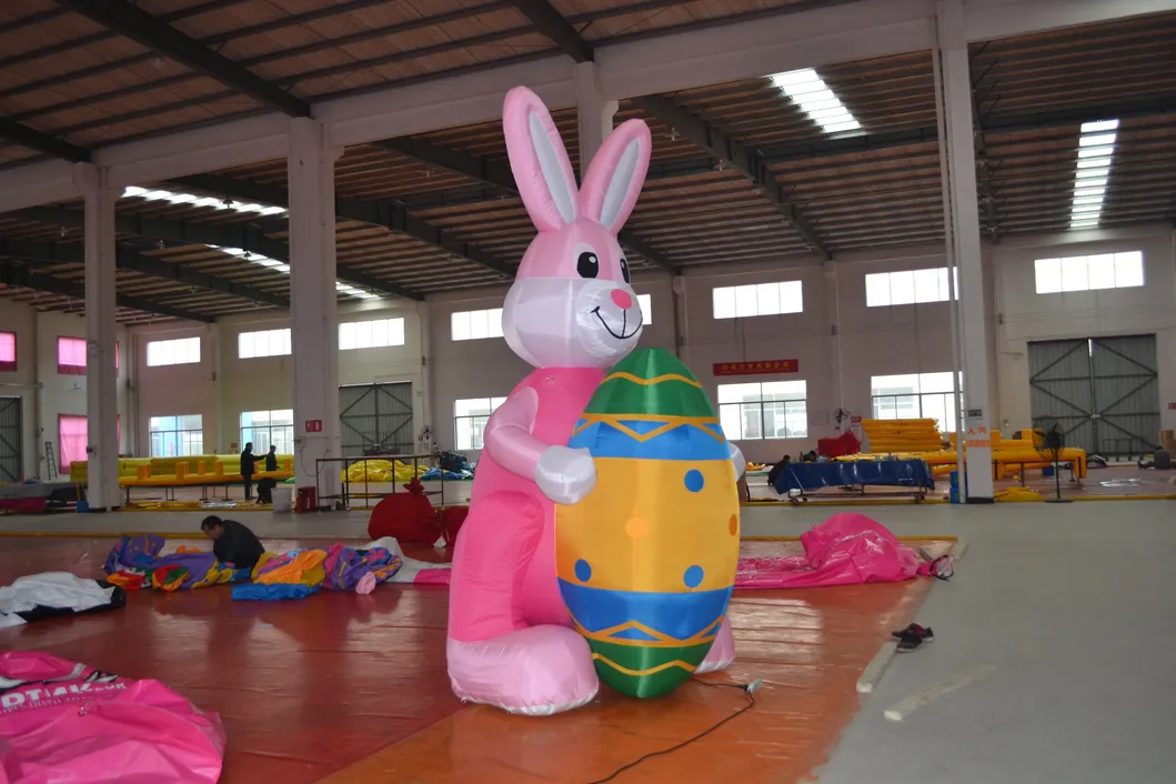 Inflatable Easter Egg and Rabbit (AQ56138)