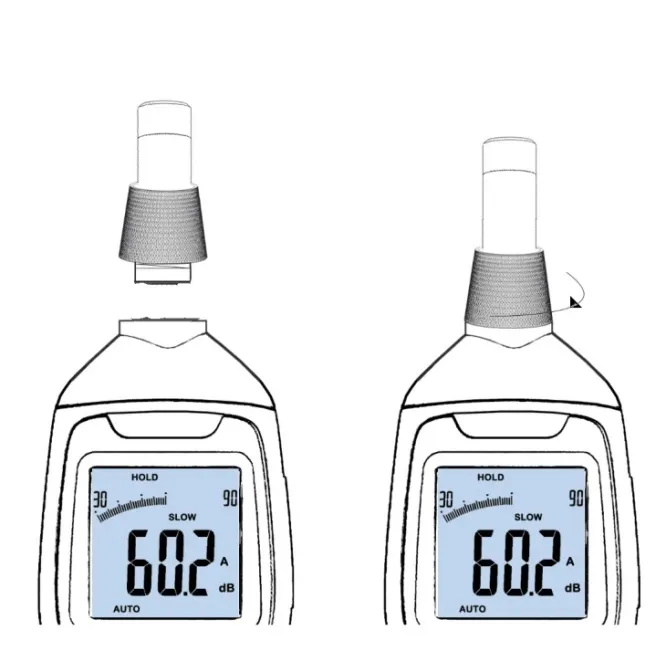 2-in-1 Multifunctional Sound Level Meter dB Noise Meter with Data Logger Ld8506m