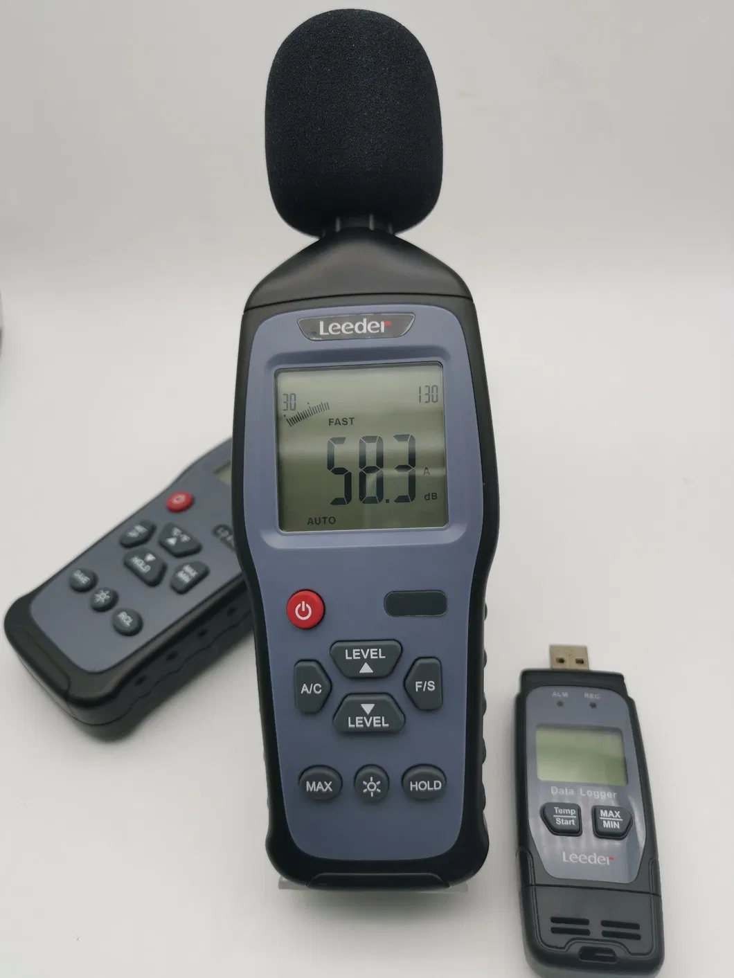 30-130dB Digital Sound Level Decibel Meter Data Logger Free Software Manufacturer OEM ODM