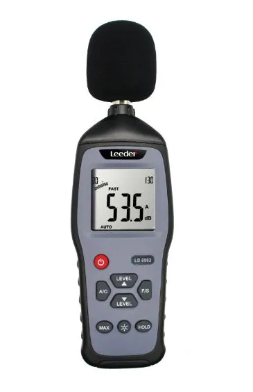 Auto Ranging Sound Meter with Data Logger Large LCD Bargraph Display Free Software OEM ODM