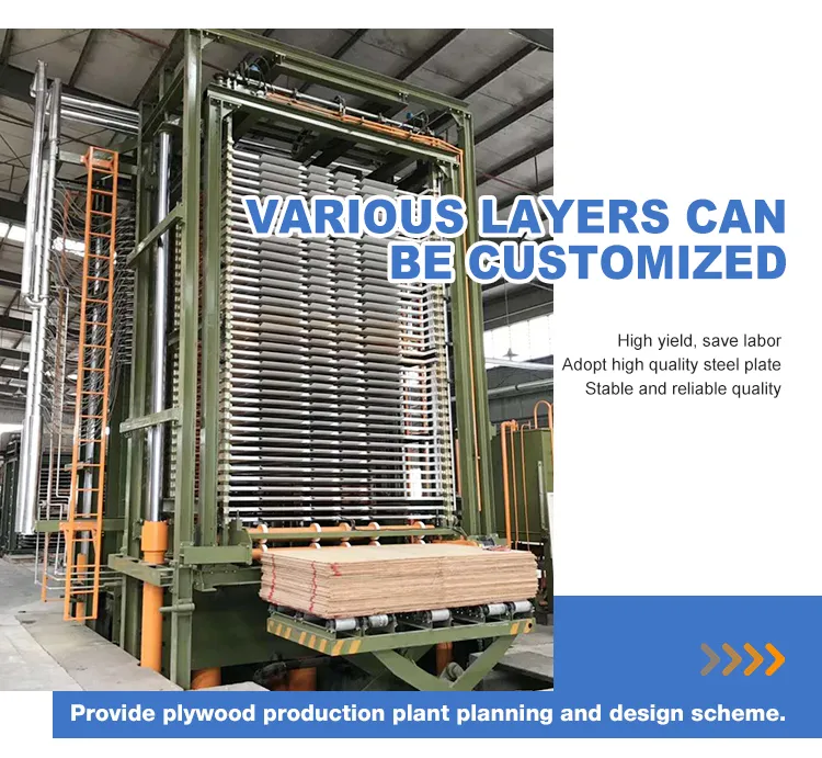 40 Layers Hot Press Machine for Plywood Production Line