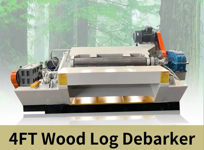 4FT Log Debarker Plywood Making Machine for Woodworking Line