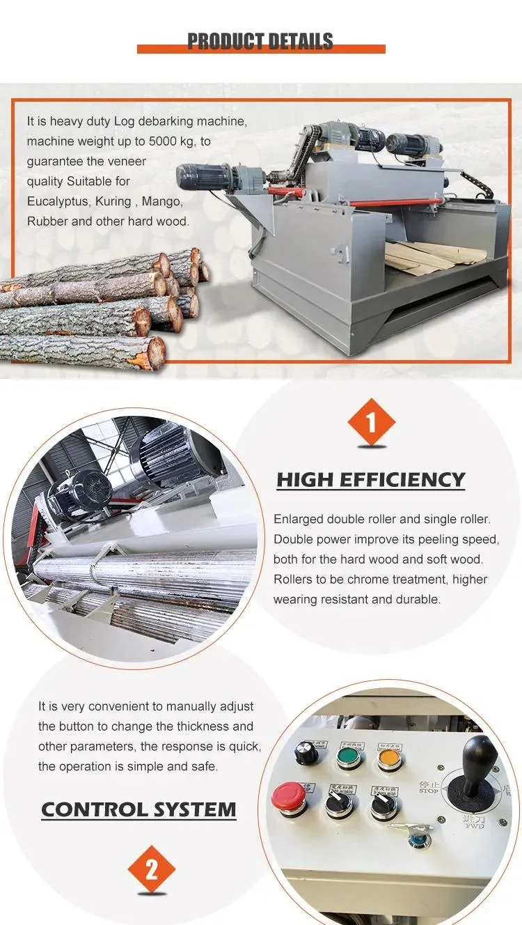 4 Feet Plywood Making Machine Wood Peeling Log Debarker Machine The Best Price