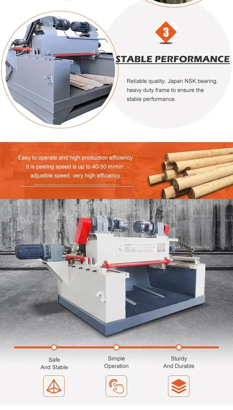 4 Feet Plywood Making Machine Wood Peeling Log Debarker Machine The Best Price