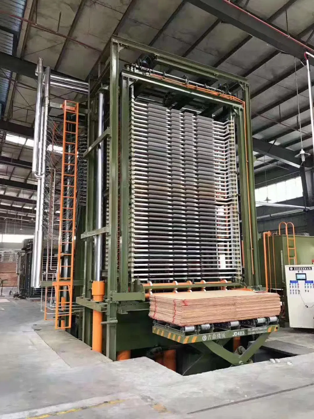 600 Tons Veneer Hot Press Machine for Plywood Making