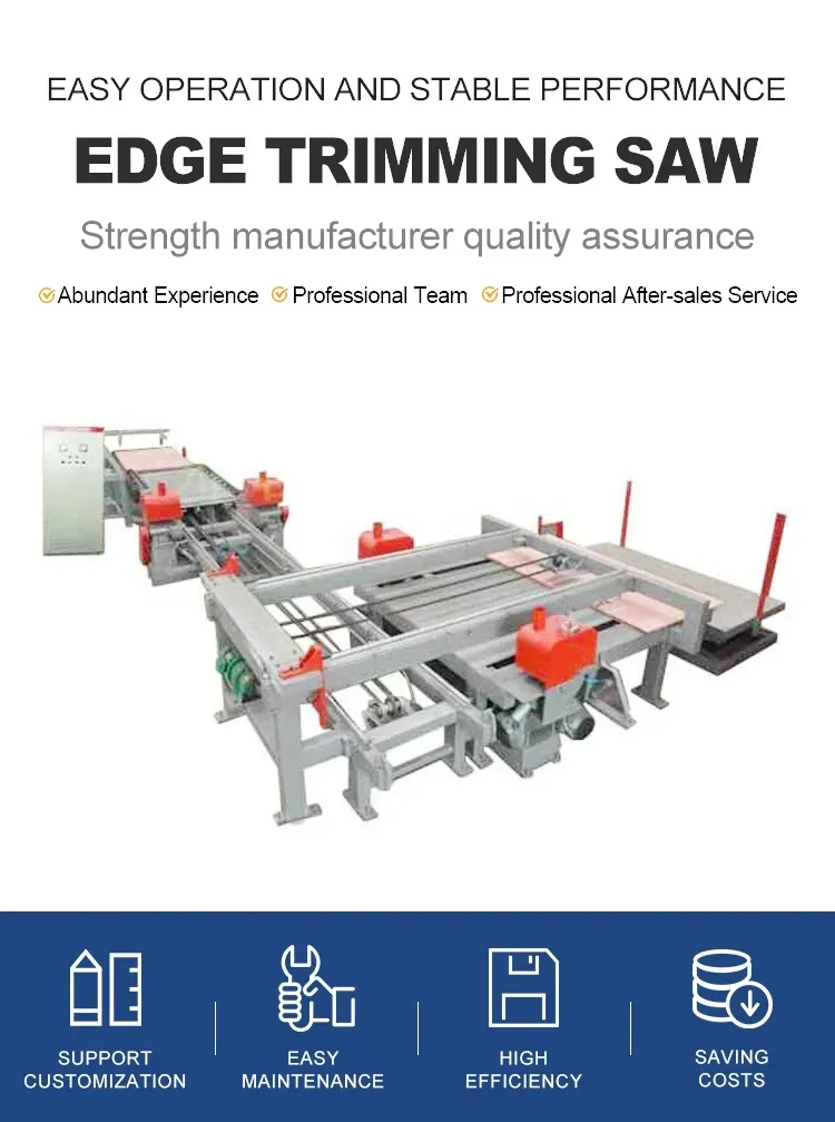 Automatic Woodworking Plywood Panel Edge Trimming Machine