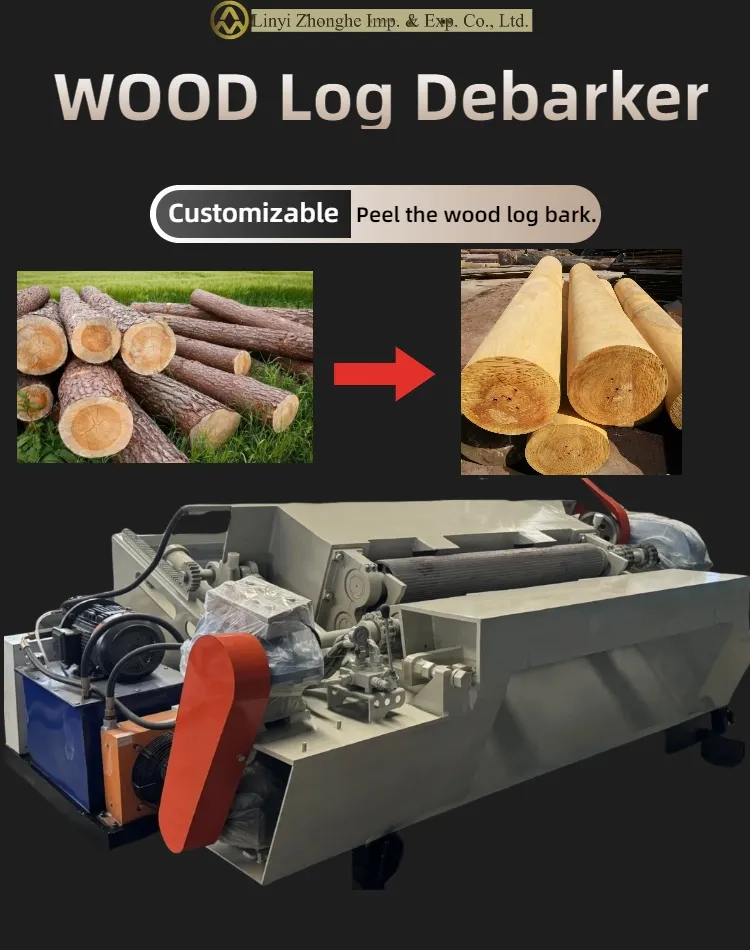 Efficient 8 Feet Wood Debarker Rounding Machine