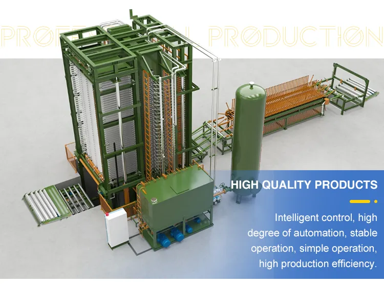 Hot Press Machine with Lift Table and Board Cooling Device