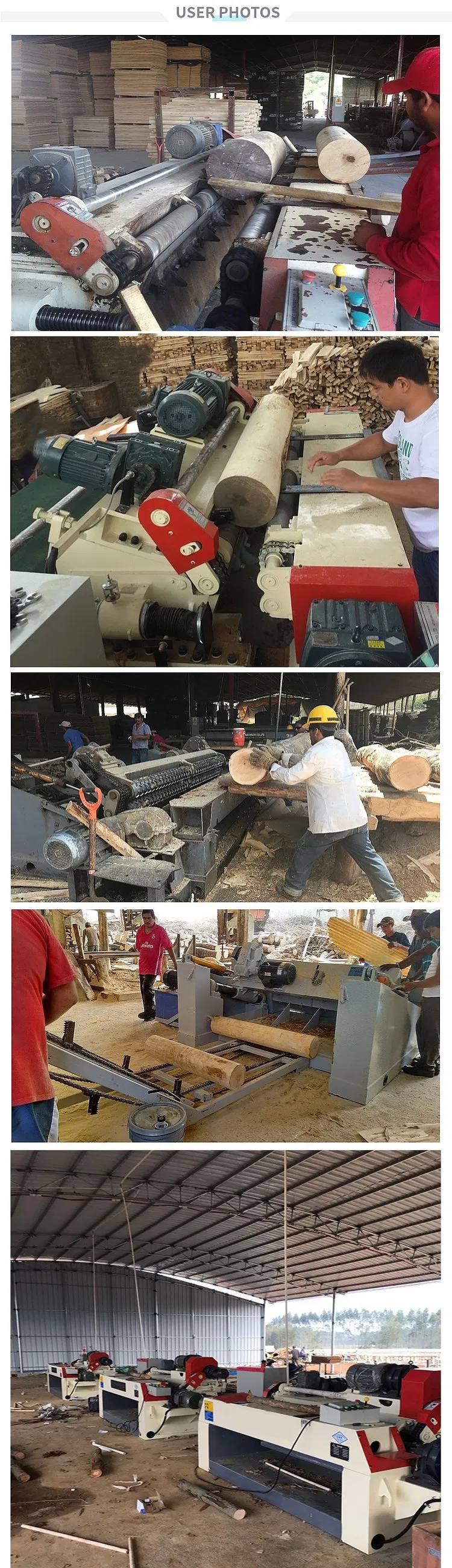 Plywood Production Veneer Peeling Machine Wood Log Debarker for Sale Wood Panel Machine