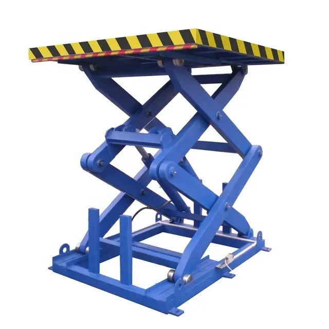 500kg Mobile Hydraulic Scissor Lift Table Lifting Trolley Electric Lift Cart Bike Trolly